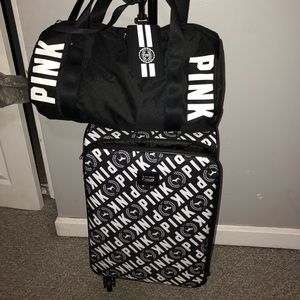 3 piece victoria secret luggage set